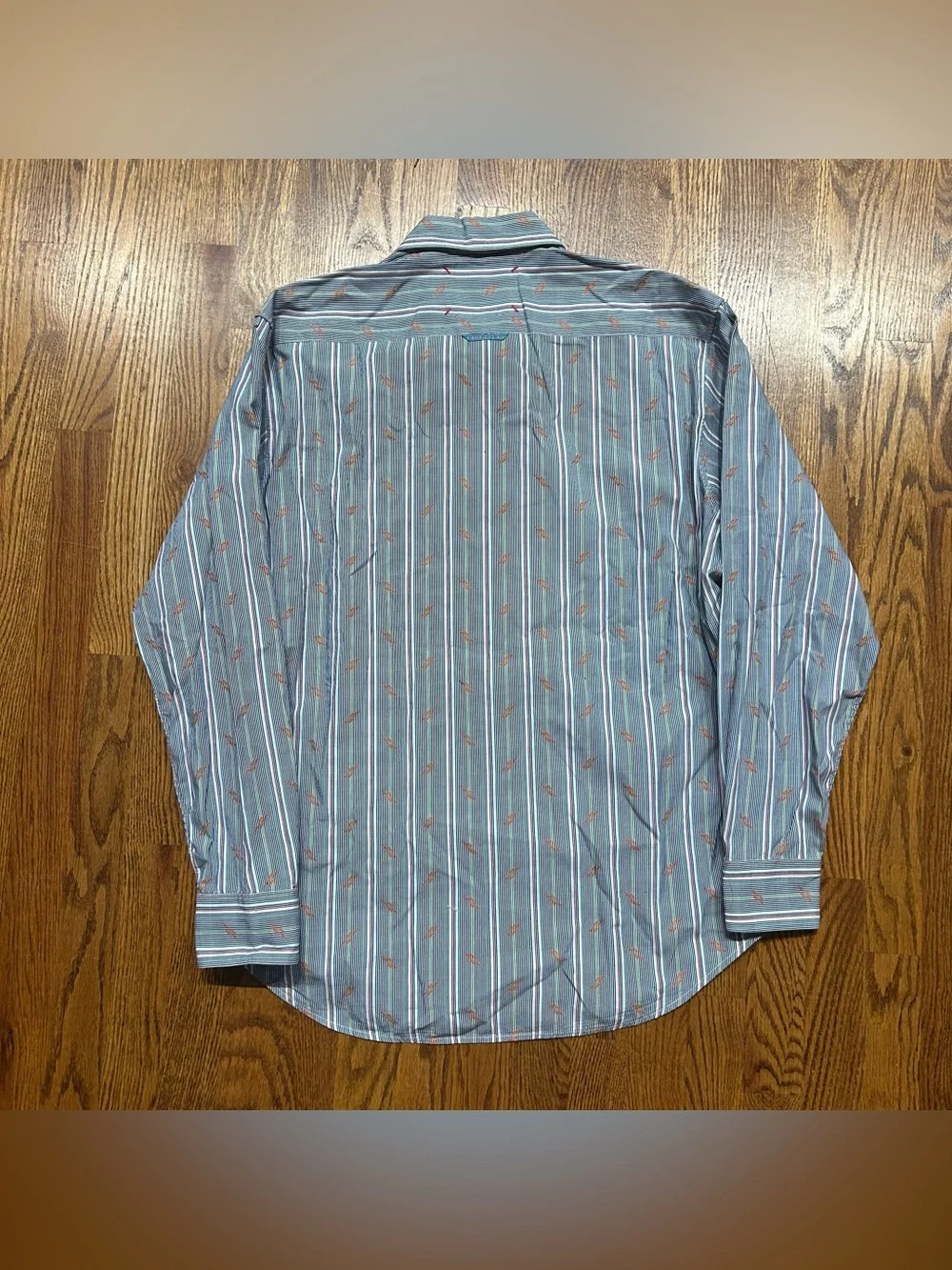 Robert Graham Freshly Laundered Mens XL Blue Long Sleeve Button Down Shirt